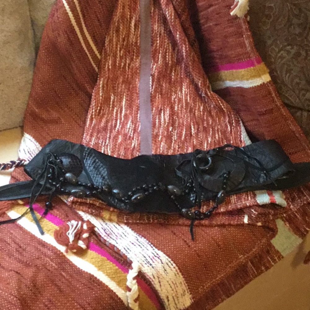 70’s handmade leather belt